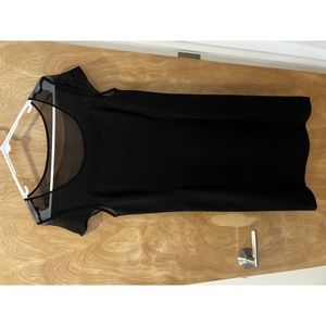 Black Knit Sheer Top Dress!